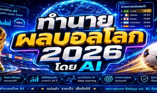 ทำนายผลบอลโลก 2026 โดย AI